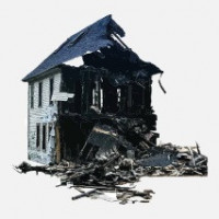 Вывоз мусора после пожара