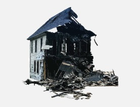 Вывоз мусора после пожара